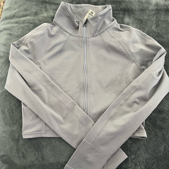Mono B Grey Cropped Jacket - Picture 2 of 3